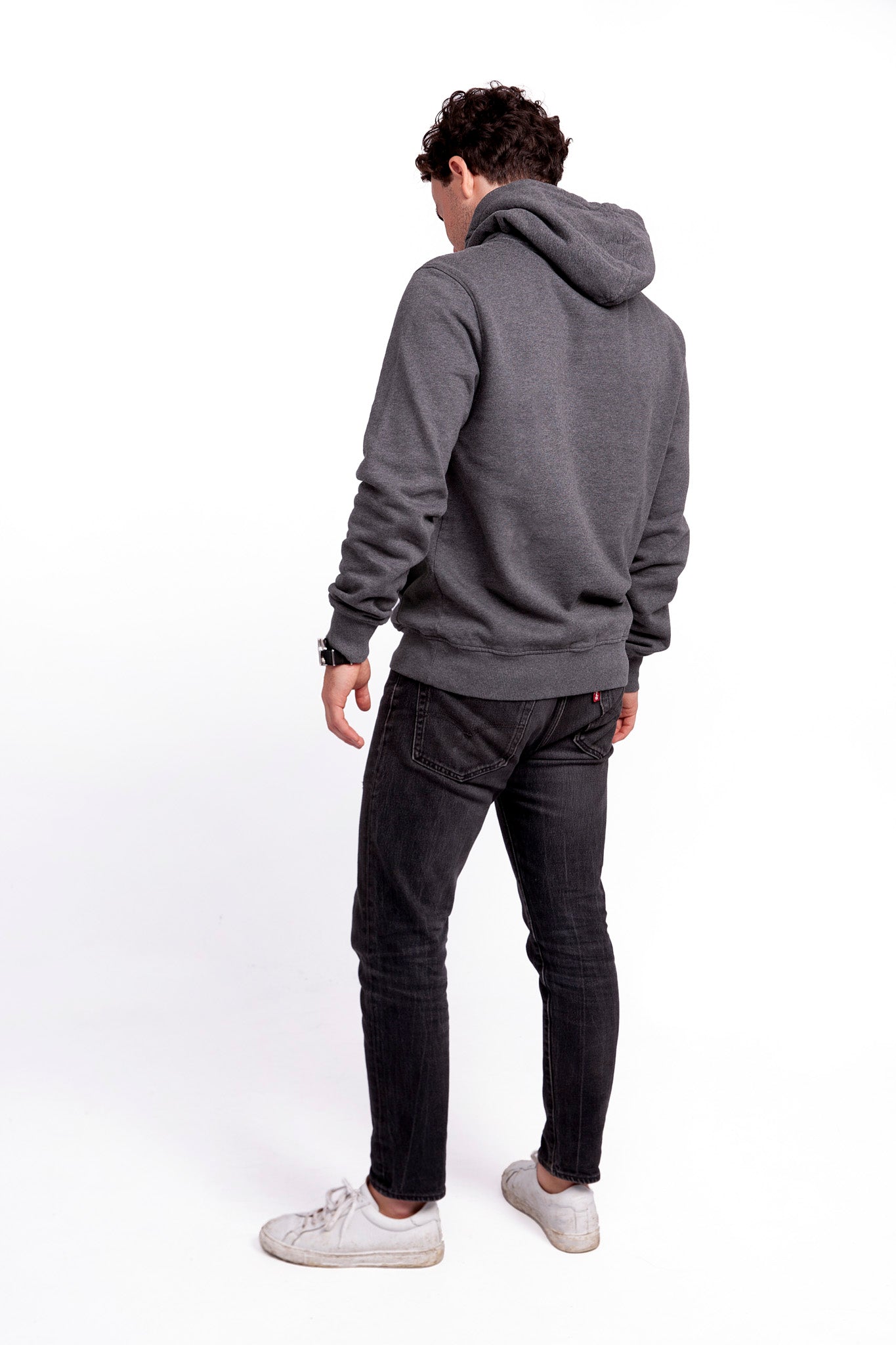 Elephant Hoodie Grey Melange