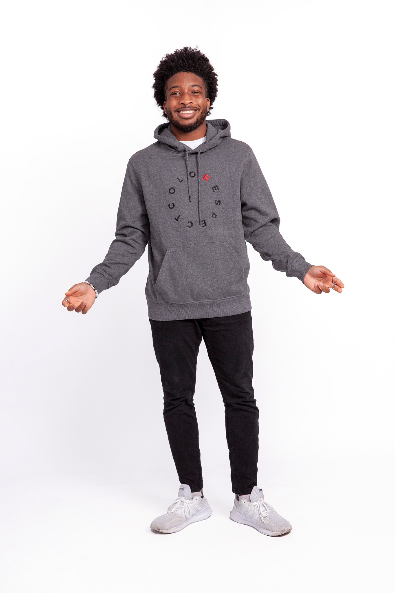 Elephant Hoodie Grey Melange