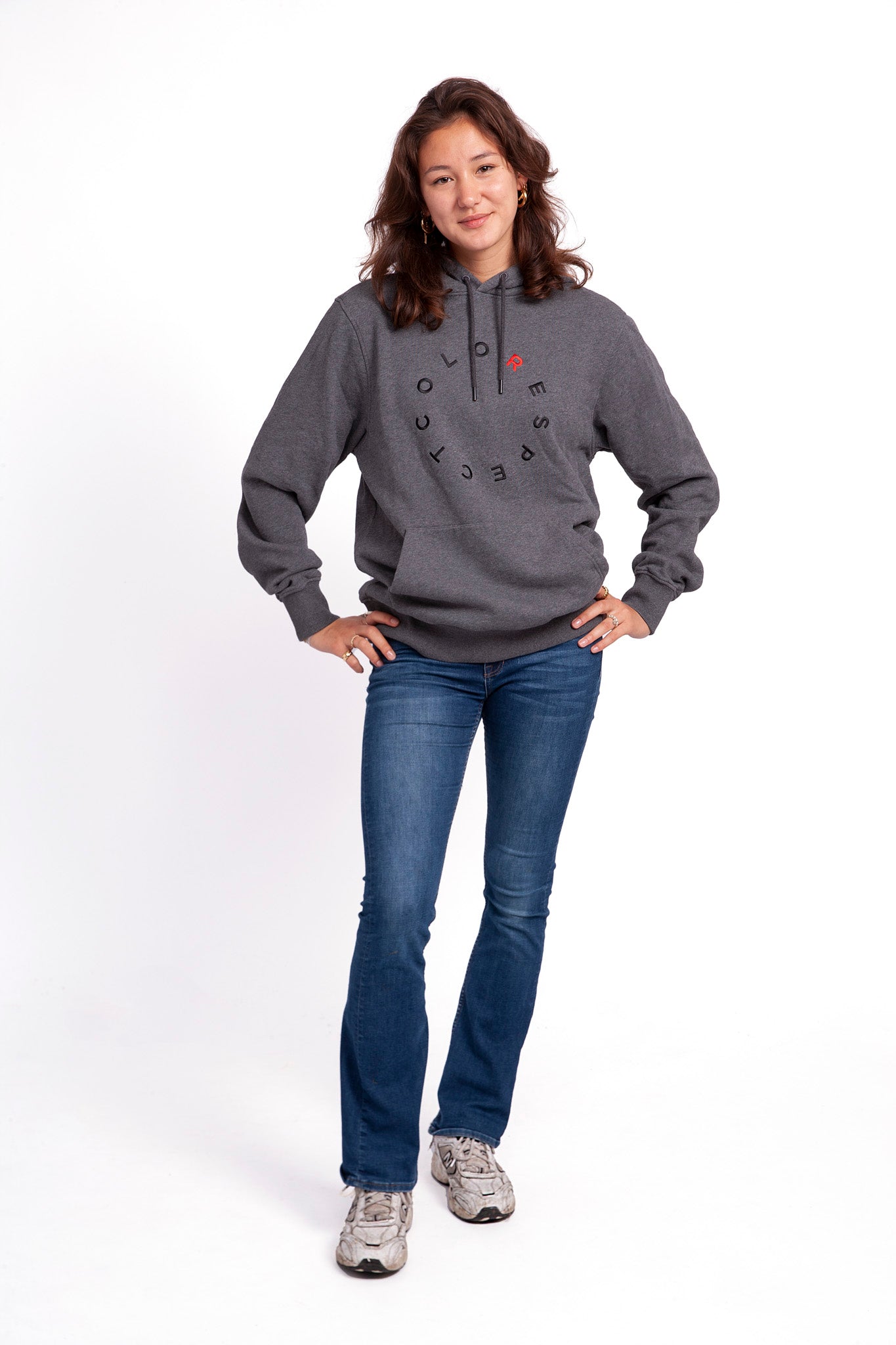 Elephant Hoodie Grey Melange