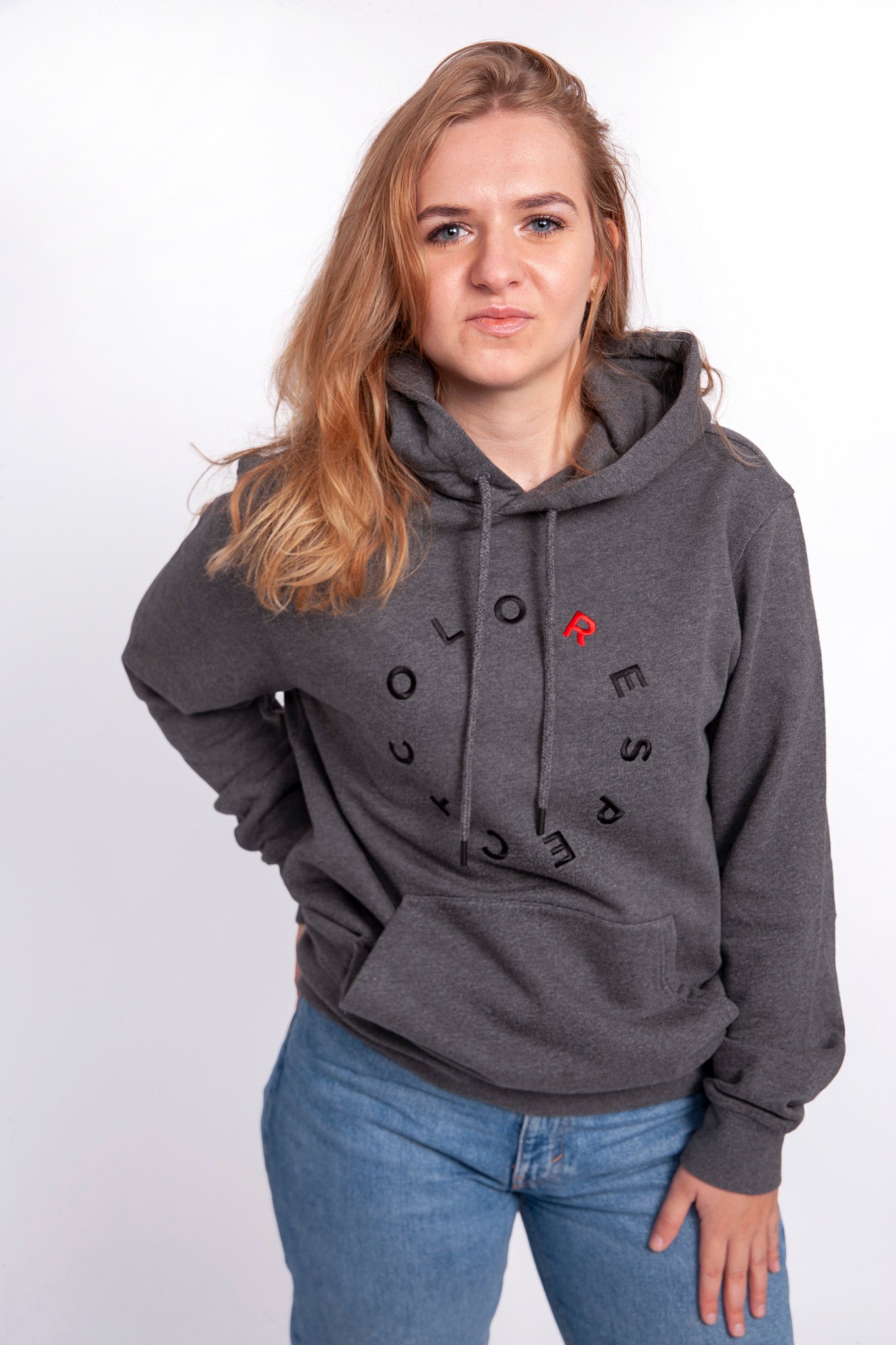 Elephant Hoodie Grey Melange