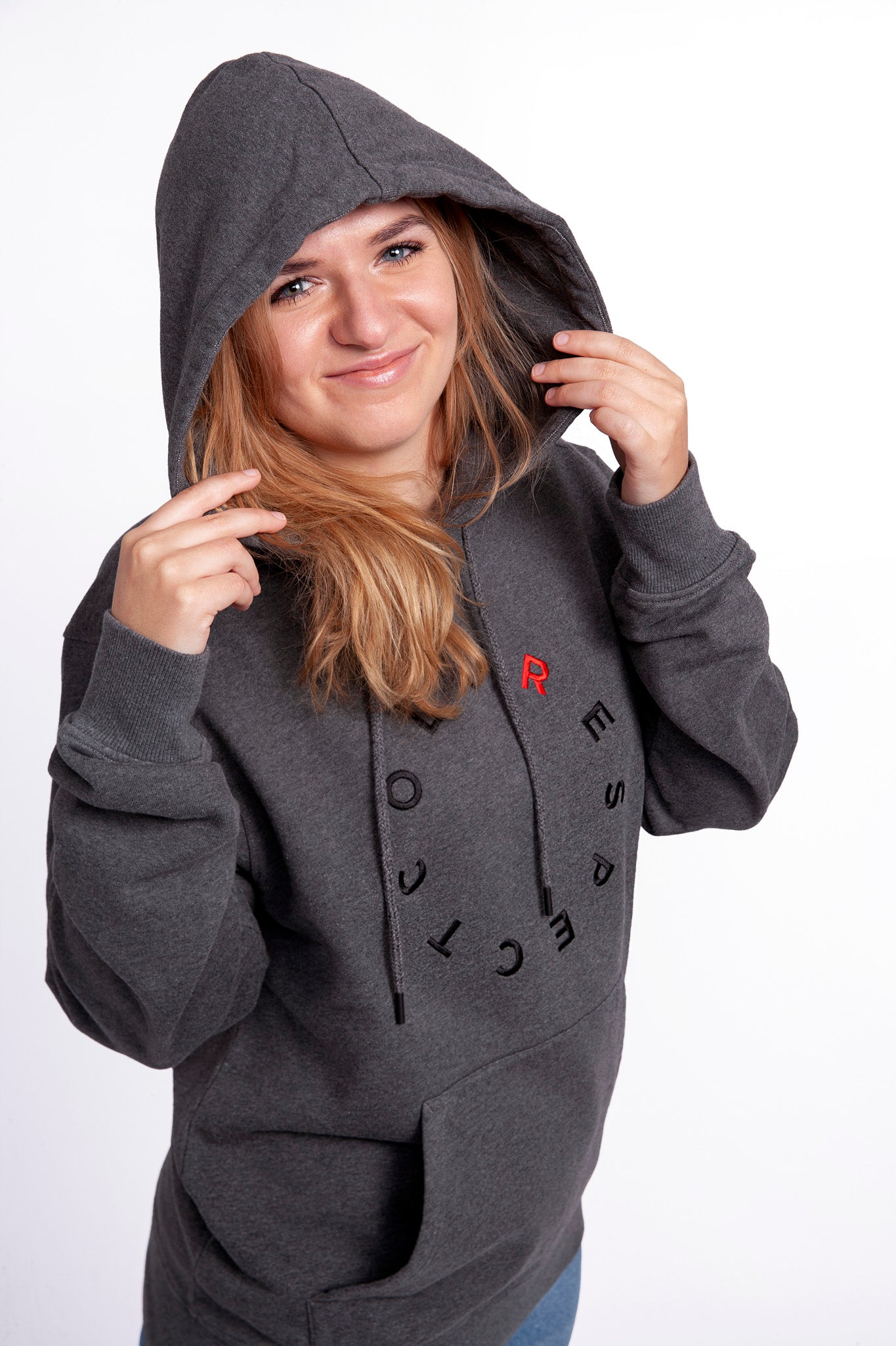 Elephant Hoodie Grey Melange