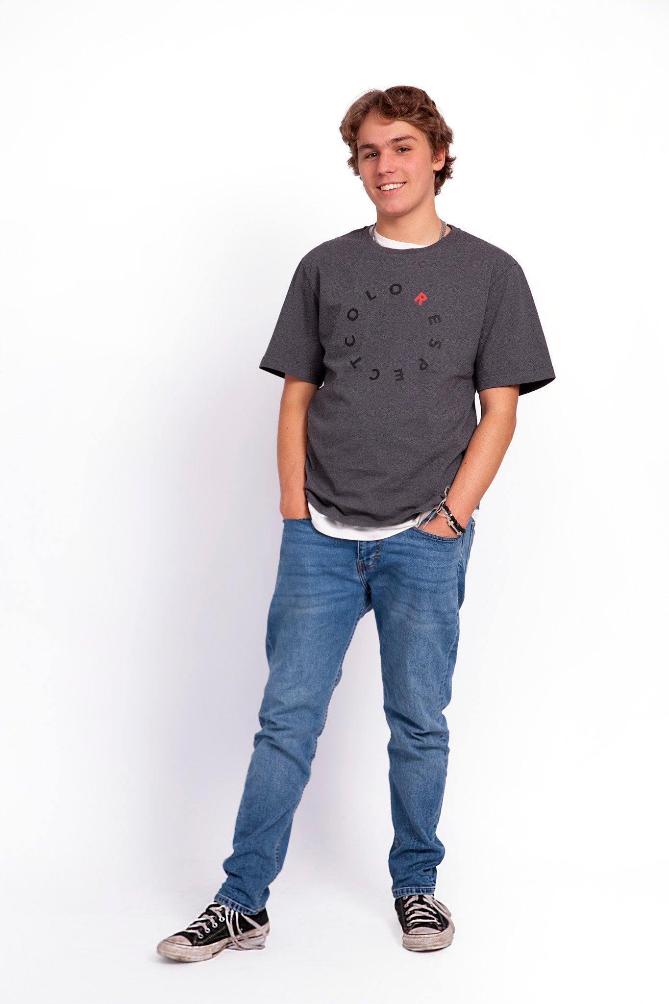 Lion T-Shirt Grey Melange