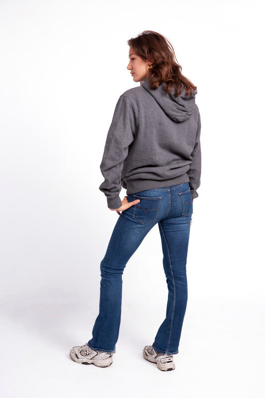 Elephant Hoodie Grey Melange